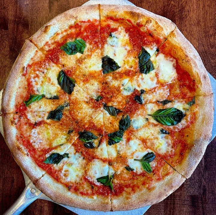 10 Pizza Margherita pizza with basil